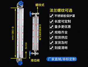 丙酮用玻璃管液位計