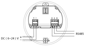 儲罐雷達液位計24V RS485/Modbus接線圖
